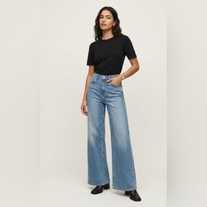 Blue Moment Viral High-Rise Wide-Leg Stretch Jeans